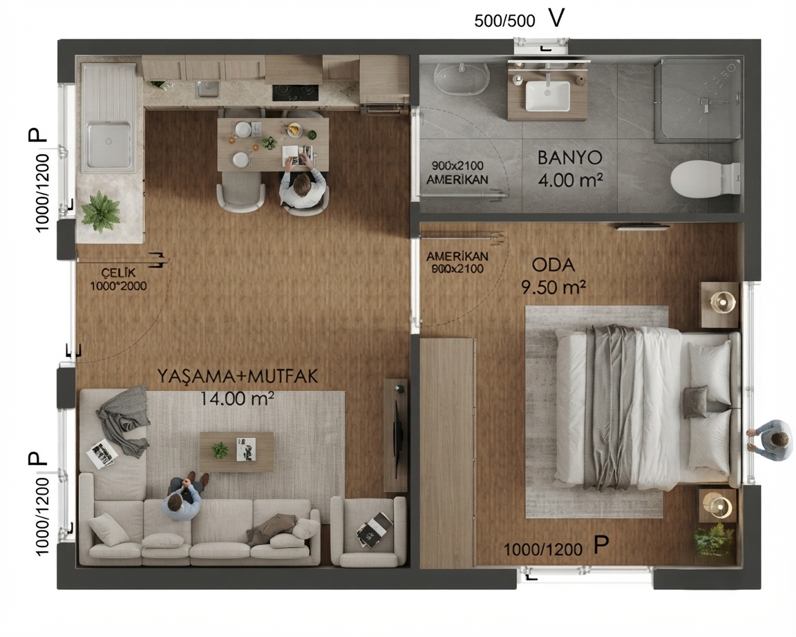 Norveç Tek Katlı Prefabrik Ev - Proje görseli 2
