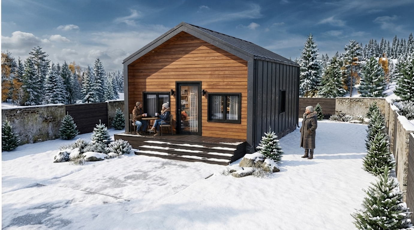 Norveç Tek Katlı Prefabrik Ev